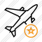 Airplane Star Icon