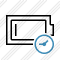 Battery Empty Clock Icon