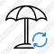 Beach Umbrella Refresh Icon