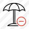 Beach Umbrella Remove Icon