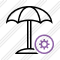 Beach Umbrella Settings Icon