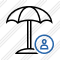 Beach Umbrella User Icon