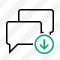 Chat Download Icon