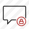 Comment Blank Lock Icon