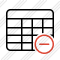 Database Table Remove Icon