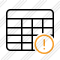 Database Table Warning Icon