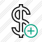 Dollar Add Icon