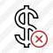 Dollar Cancel Icon