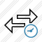 Exchange Horizontal Clock Icon