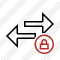 Exchange Horizontal Lock Icon