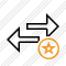 Exchange Horizontal Star Icon