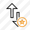 Exchange Vertical Star Icon