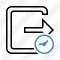 Exit Clock Icon