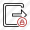 Exit Lock Icon