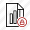 File Chart Lock Icon