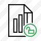 File Chart Unlock Icon