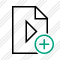 File Movie Add Icon