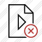 File Movie Cancel Icon