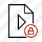 File Movie Lock Icon