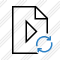 File Movie Refresh Icon