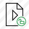 File Movie Unlock Icon