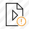 File Movie Warning Icon