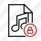 File Music Lock Icon