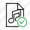 File Music Ok Icon