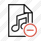 File Music Remove Icon