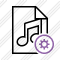 File Music Settings Icon