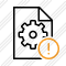 File Settings Warning Icon