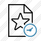 File Star Clock Icon