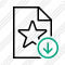 File Star Download Icon