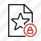 File Star Lock Icon