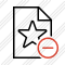 File Star Remove Icon