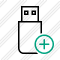 Flash Drive Add Icon