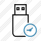 Flash Drive Clock Icon