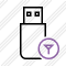 Flash Drive Filter Icon