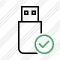 Flash Drive Ok Icon