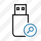 Flash Drive Search Icon