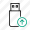 Flash Drive Upload Icon