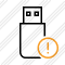 Flash Drive Warning Icon