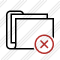 Folder Documents Cancel Icon