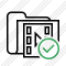 Folder Movie Ok Icon