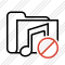 Folder Music Block Icon