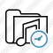 Folder Music Clock Icon