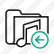 Folder Music Previous Icon