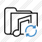 Folder Music Refresh Icon