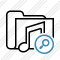 Folder Music Search Icon