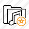 Folder Music Star Icon